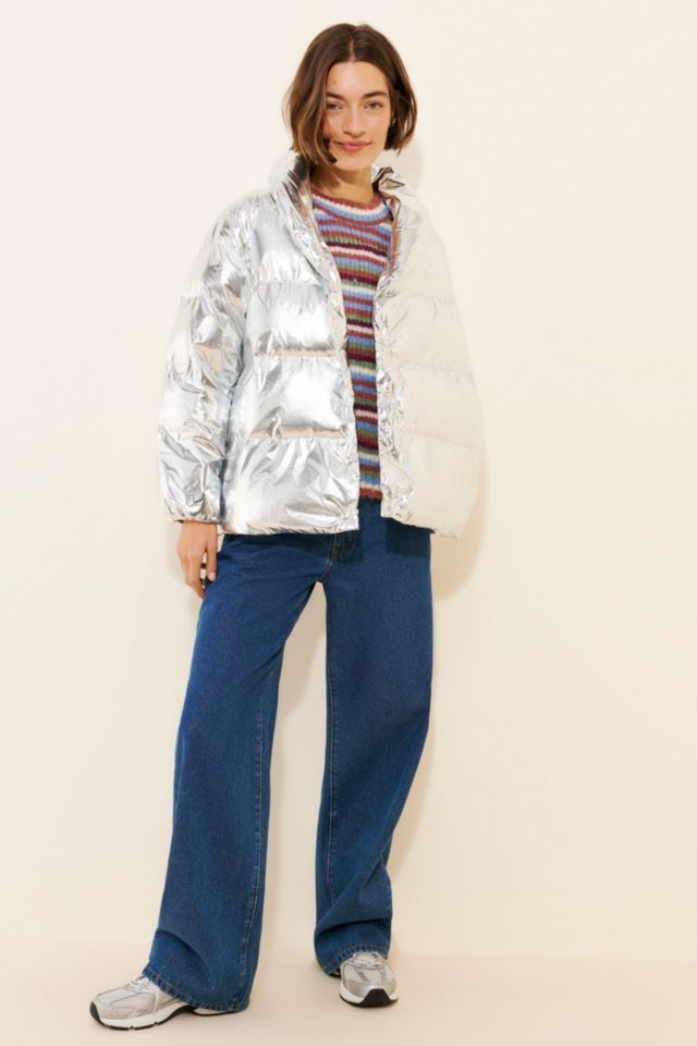 Endless Rose Metallic Puffer Jacket #3