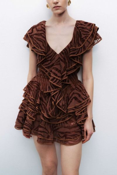 Nocturne Ruffled Mini Dress Product Page