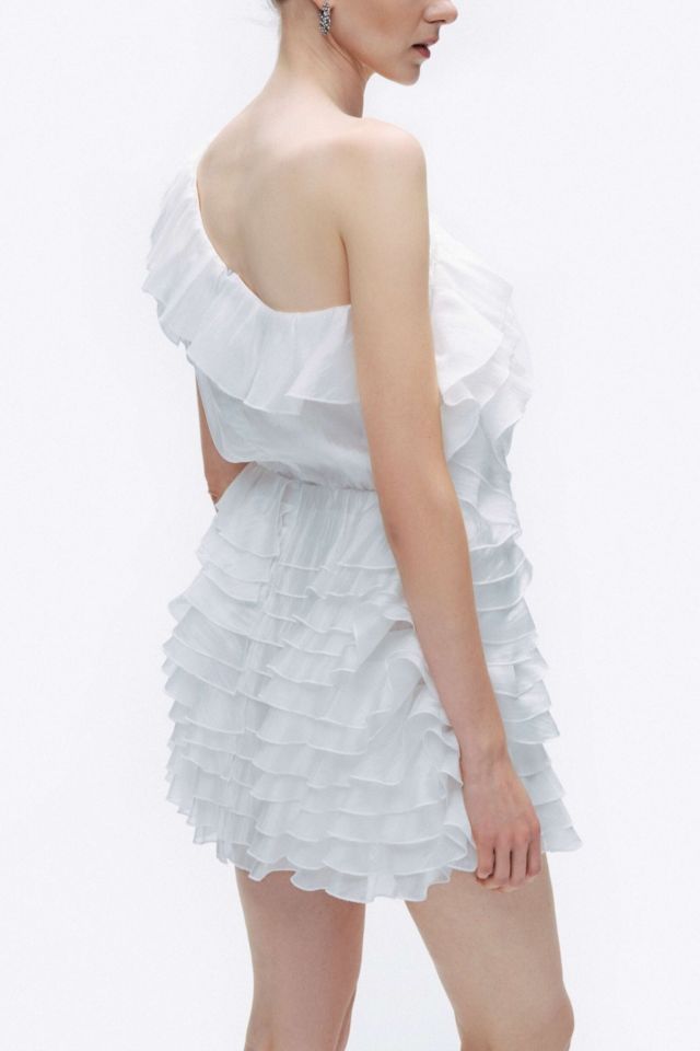 Nocturne One Shoulder Ruffled Mini Dress #2