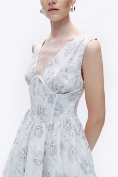 Nocturne Broderie Corset Mini Dress