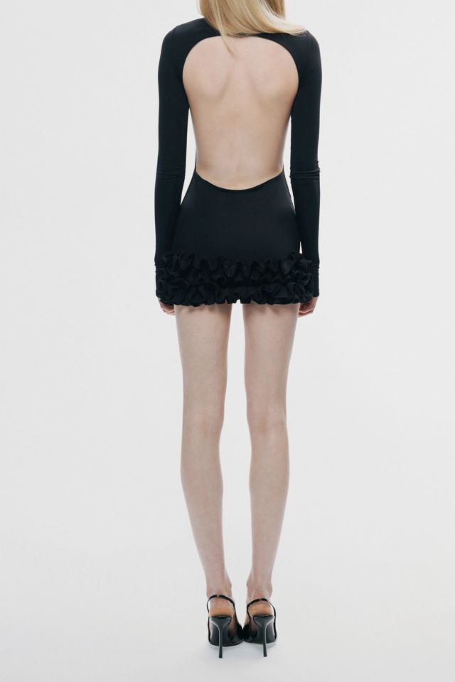 Nocturne Ruffled Open-Back Mini Dress #3