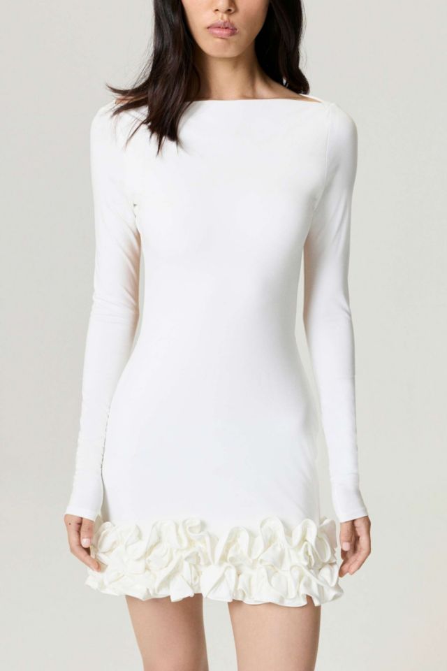 Nocturne Ruffled Open-Back Mini Dress #1