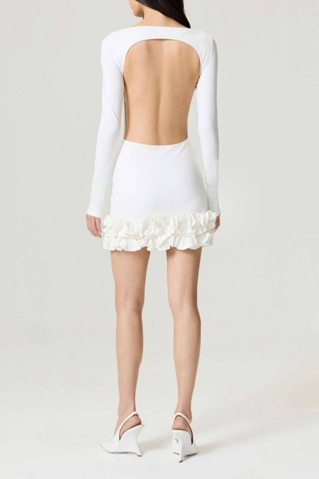 Nocturne Ruffled Open-Back Mini Dress #3
