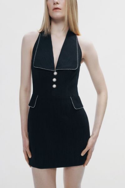 Nocturne Collared Mini Dress