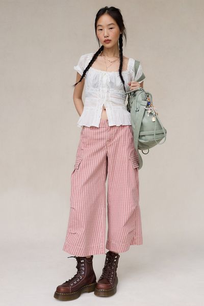 BDG A Cut Above Cropped Wide Leg Pants
