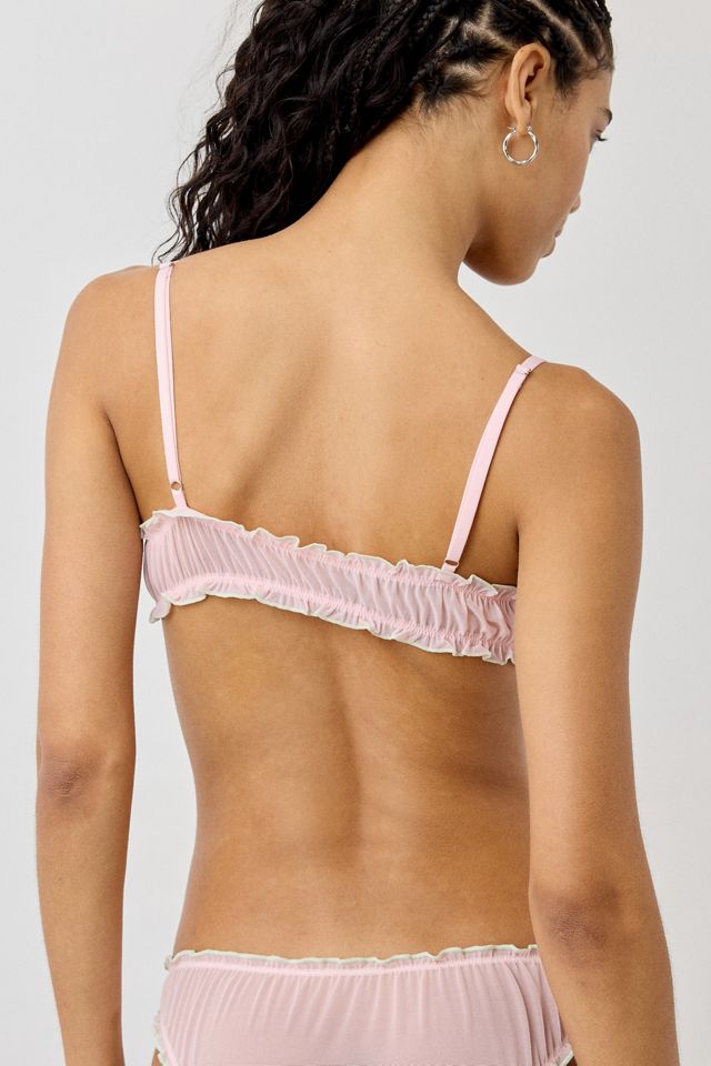 Out From Under Sweet Nothings Ruffle Sheer Mesh Bralette #2