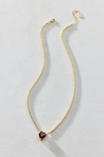 BONBONWHIMS UO Exclusive Heart Gumdrop Tennis Necklace