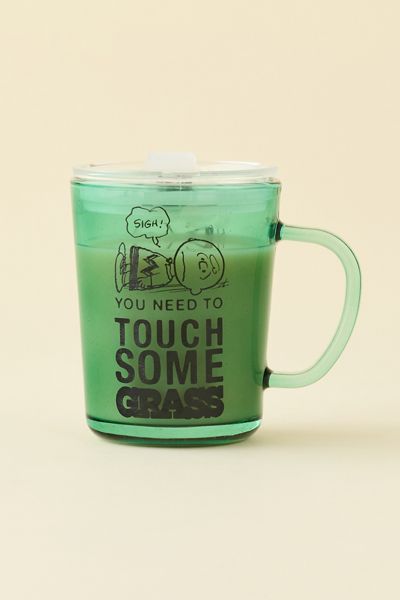 Peanuts Snoopy Graphic Glass Travel Mug