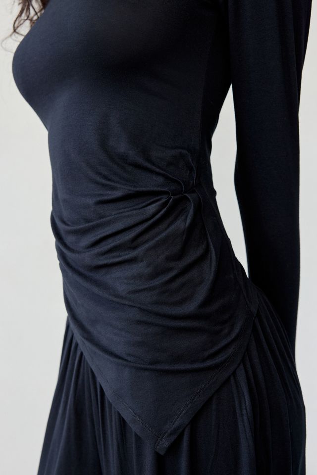 Out From Under Kiera Drippy Asymmetric Long Sleeve Boatneck Top #1