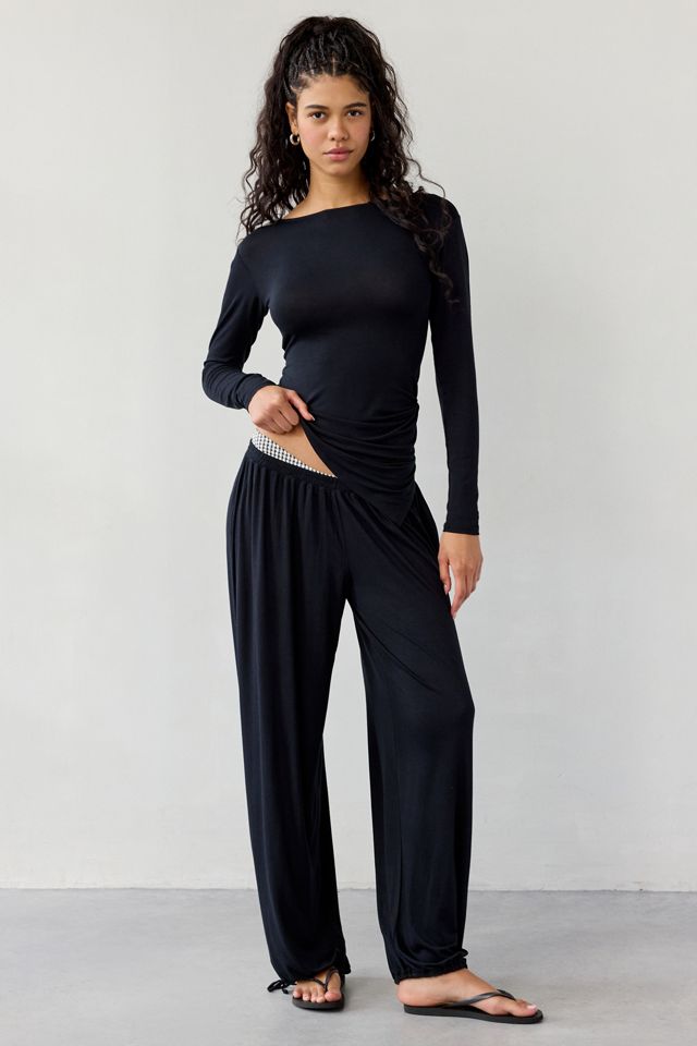 Out From Under Kiera Drippy Asymmetric Long Sleeve Boatneck Top #2