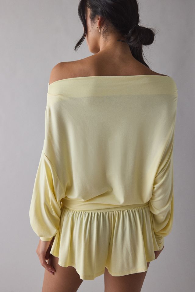 Out From Under Kiera Jersey Knit Off-The-Shoulder Sleep Romper #2