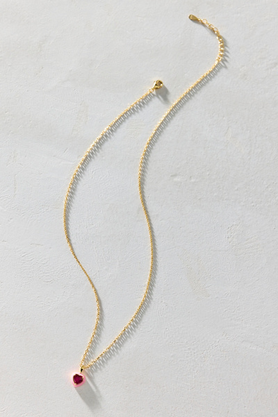 BONBONWHIMS UO Exclusive Enameled Puffy Heart Charm Necklace