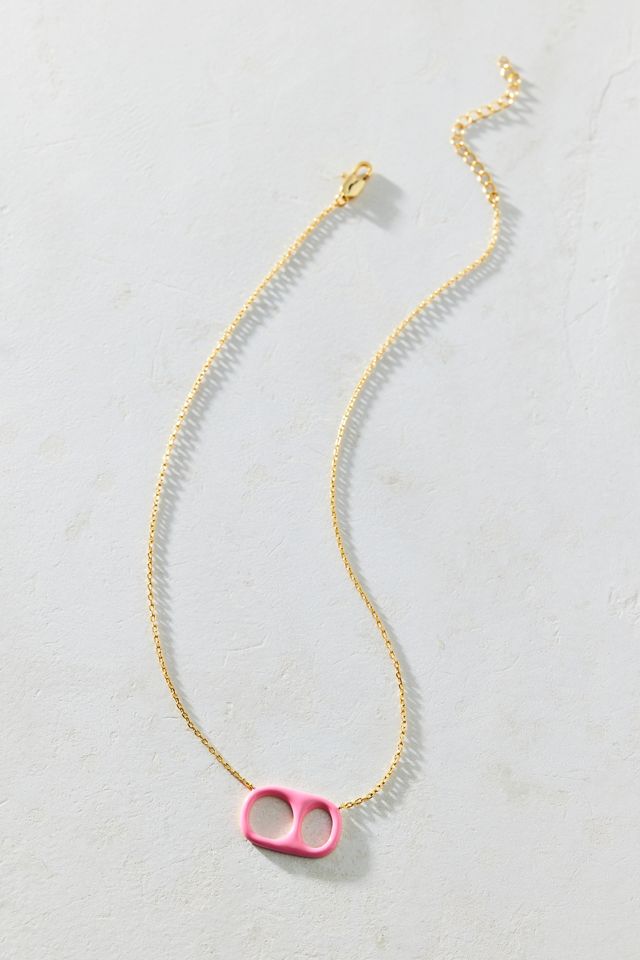 BONBONWHIMS UO Exclusive Pink Enamel Pop Drop Necklace #1