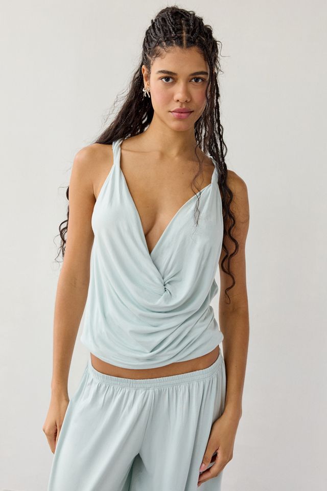 Out From Under Kiera Jersey Knit Twisted Cowl Neck Tank Top #1