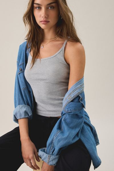 BDG Off-Duty Ribbed Scoop Neck Cami
