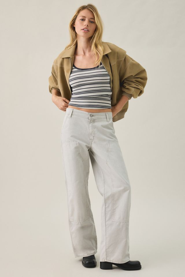 Camisole côtelée à encolure dégagée Off-Duty BDG #1