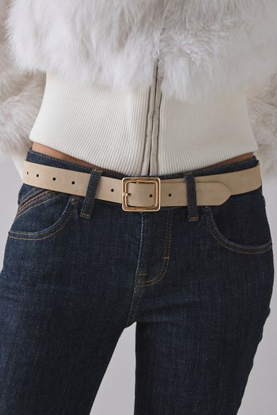 Ceinture en suède à boucle carrée Ex-Boyfriend