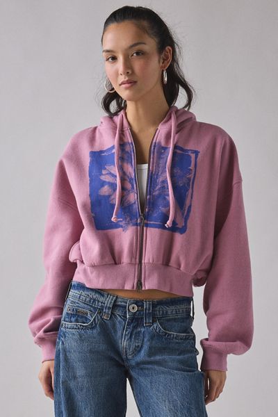 Star Graphic Zip-Up Hoodie Sweatshirt | Urban Outfitters Canada
