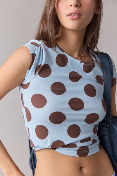 Out From Under Bec Short Sleeve Cropped Baby Tee