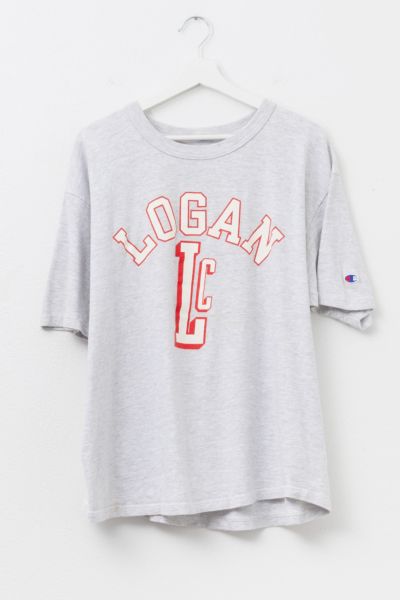 Vintage 1990s Champion Logan University Spell Out Graphic T-Shirt