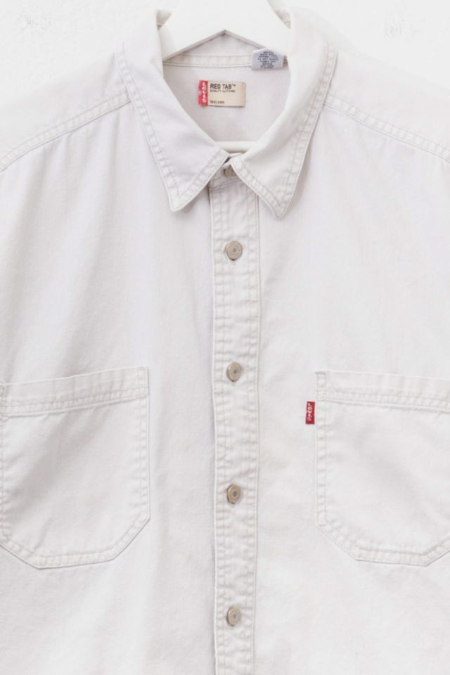 Vintage Y2K Levi’s® Natural Cotton Denim Button Up Shirt #1