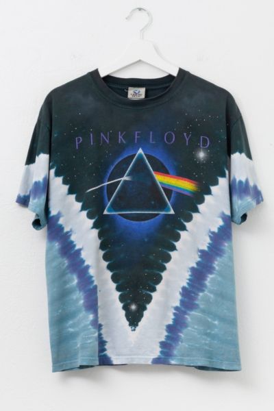 Vintage 1990s Pink Floyd Dark Side of the Moon Liquid Blue All Over Print T-Shirt