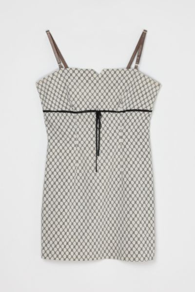 Vintage Y2k Patterned Mini Dress