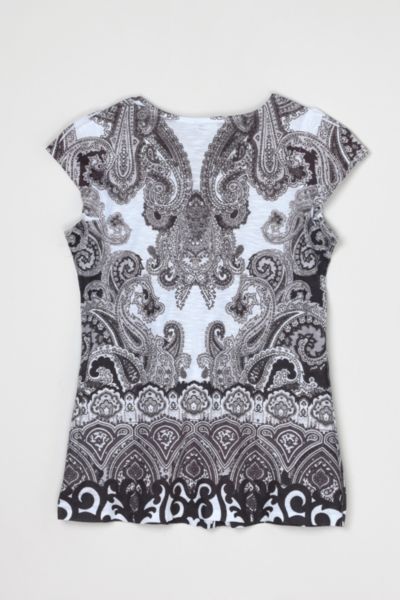 Vintage Y2k Dark Grey Printed Top