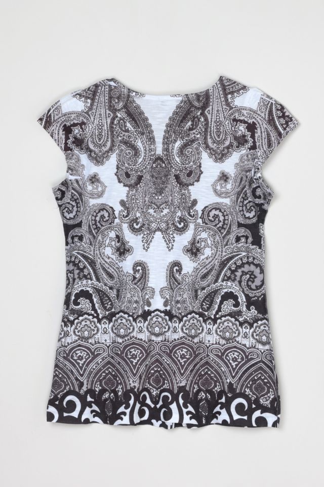 Vintage Y2k Dark Grey Printed Top #2