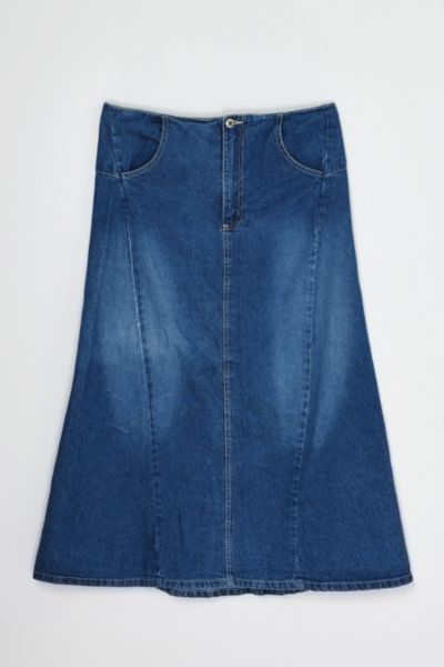 Vintage Y2k Paneled Denim Maxi Skirt | Urban Outfitters