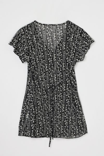 Vintage Y2k Patterned Mini Dress
