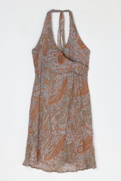 Vintage Y2k Semi-Sheer Halter Mini Dress