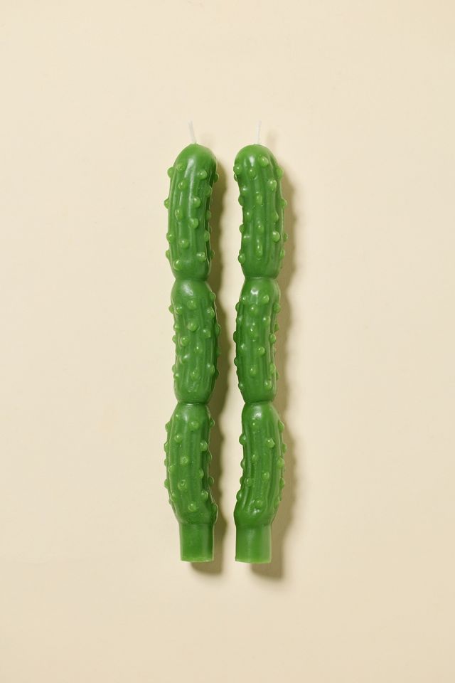 Dill Pickle Taper Candle Set #1