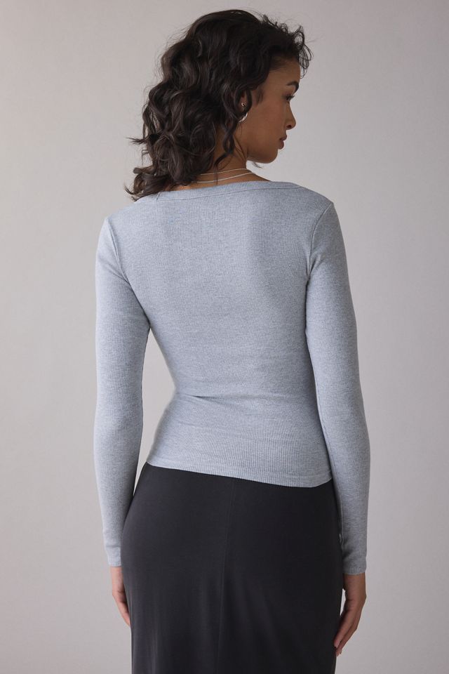BDG Off-Duty Ribbed Scoop Neck Long Sleeve Tee #2