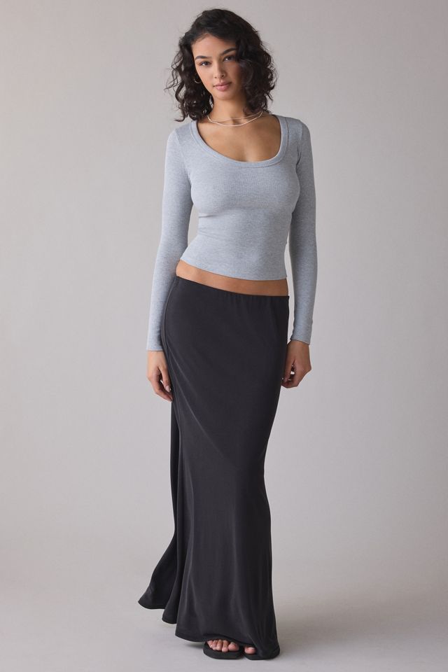 BDG Off-Duty Ribbed Scoop Neck Long Sleeve Tee #3