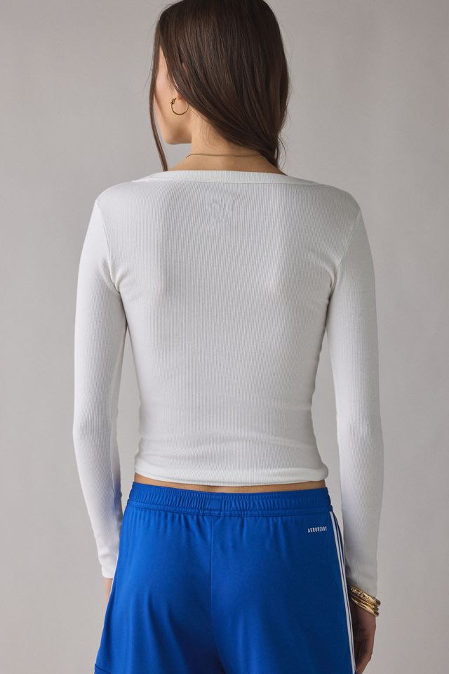 BDG Off-Duty Ribbed Scoop Neck Long Sleeve Tee #3