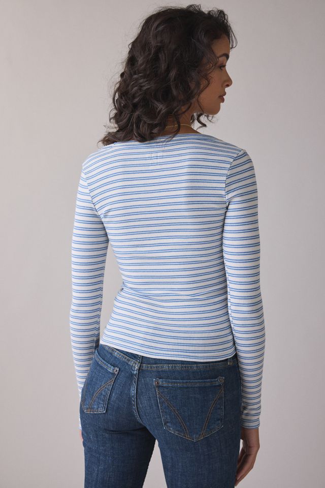 BDG Off-Duty Ribbed Scoop Neck Long Sleeve Tee #2