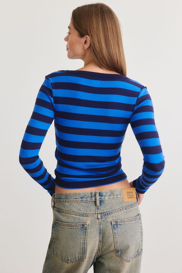 BDG Off-Duty Ribbed Scoop Neck Long Sleeve Tee #2