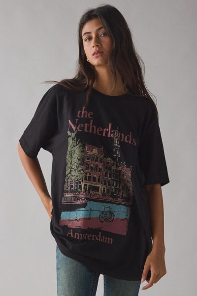 The Netherlands Graphic Oversized T-Shirt Dress