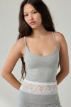 Out From Under Bec Lace Trim Cropped Cami
