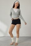 Out From Under Bec Long Sleeve Ballet Wrap Top