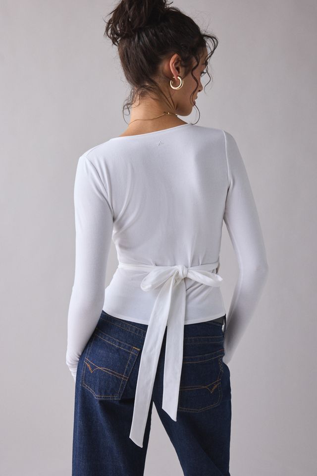 Out From Under Bec Ballet Wrap Top | Urban Outfitters