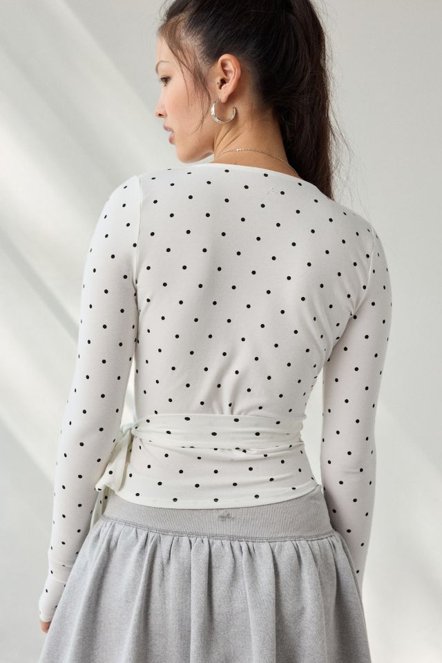 Out From Under Bec Long Sleeve Ballet Wrap Top #3