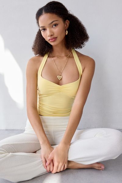 Out From Under Bec Pinch-Front Halter Cami