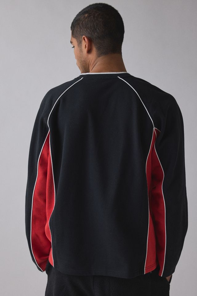 iets frans… Sports Panel Heavyweight V-Neck Sweatshirt #1