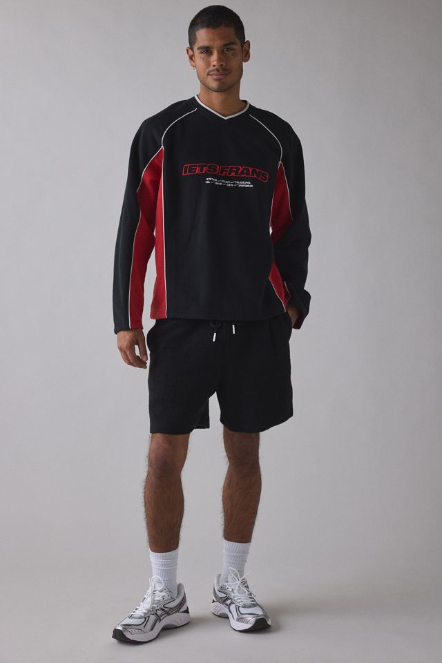 iets frans… Sports Panel Heavyweight V-Neck Sweatshirt #2