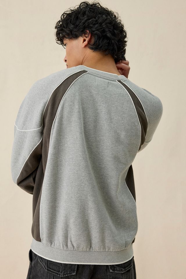 iets frans… Sporty Paneled Crew Neck Sweatshirt #1