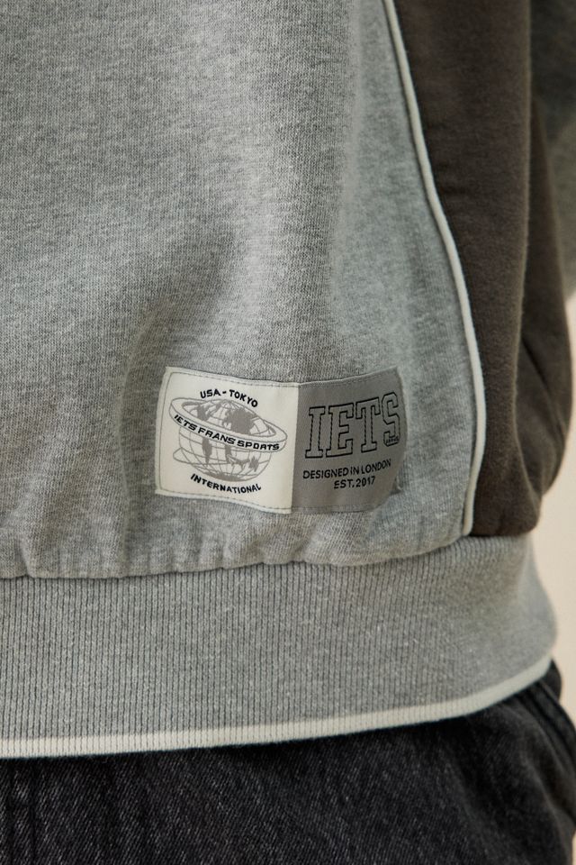 iets frans… Sporty Paneled Crew Neck Sweatshirt #2
