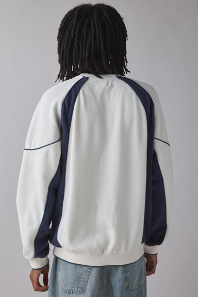 iets frans… Sporty Paneled Crew Neck Sweatshirt