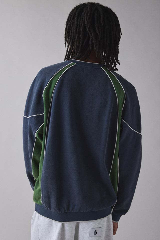 iets frans… Sporty Paneled Crew Neck Sweatshirt #1